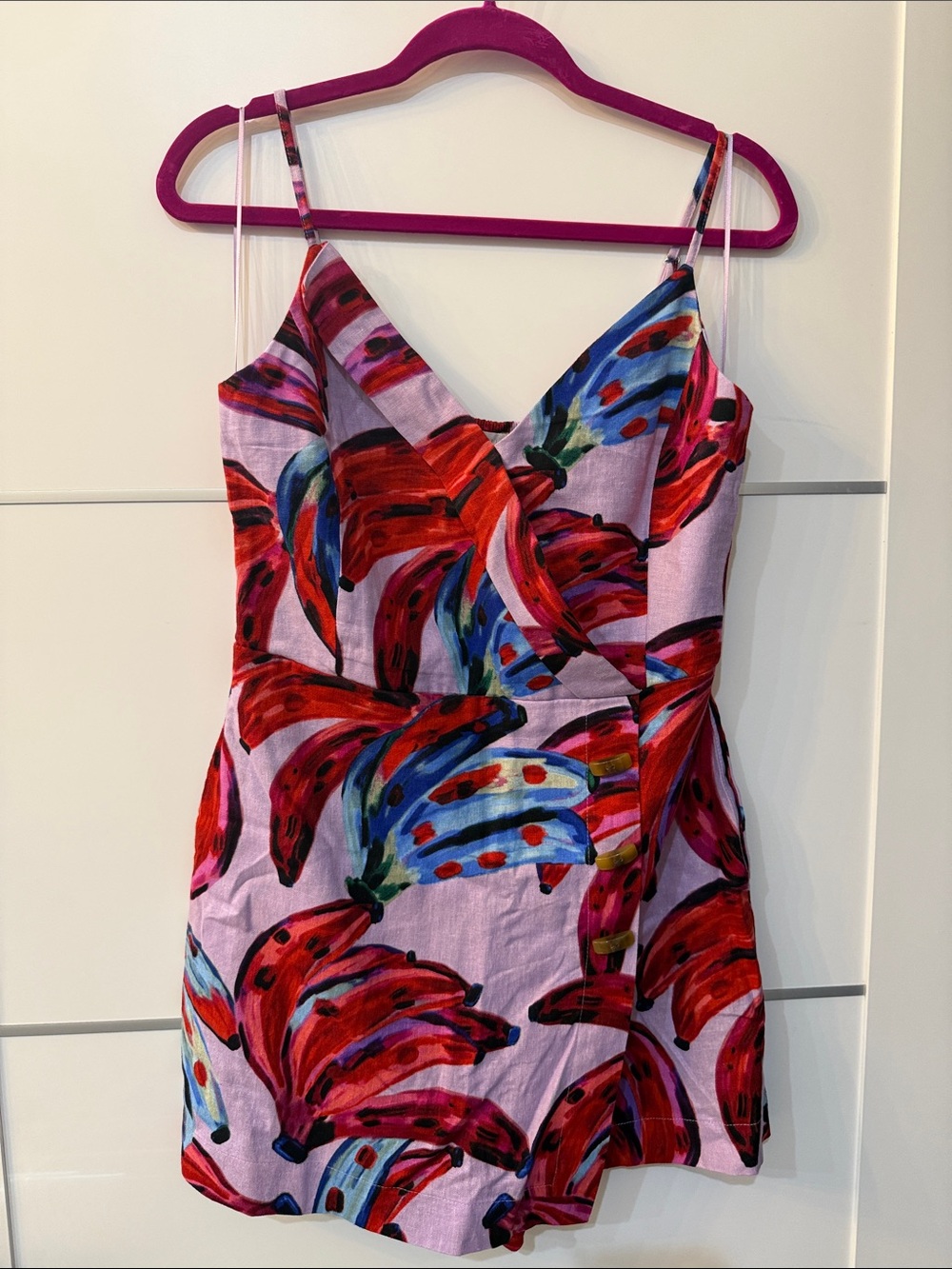 House of Harlow 1960 Pink Multicolor Floral Print Romper